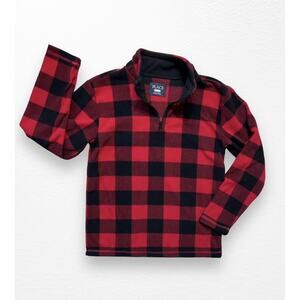 Place Buffalo Plaid Fleece Pullover, Size 10/12